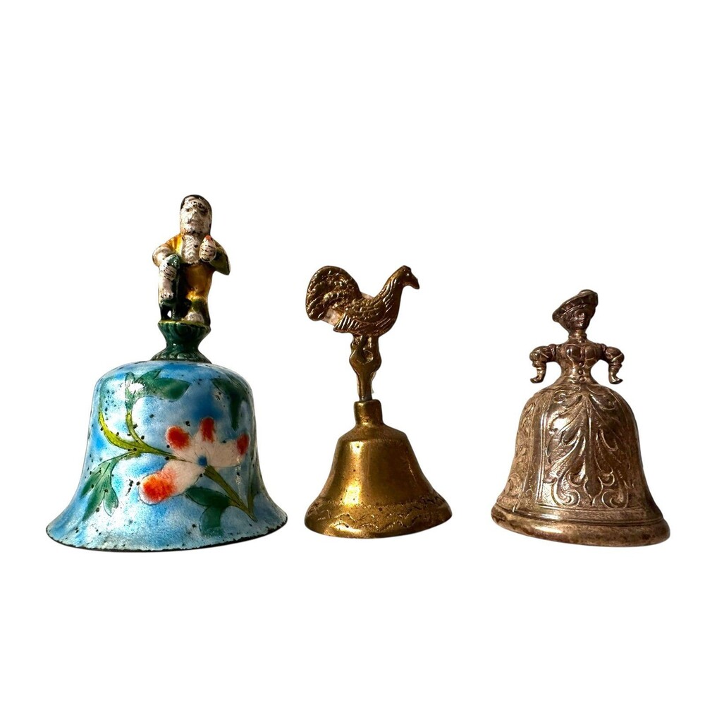 Lot of 3 Antique Collectible Bells